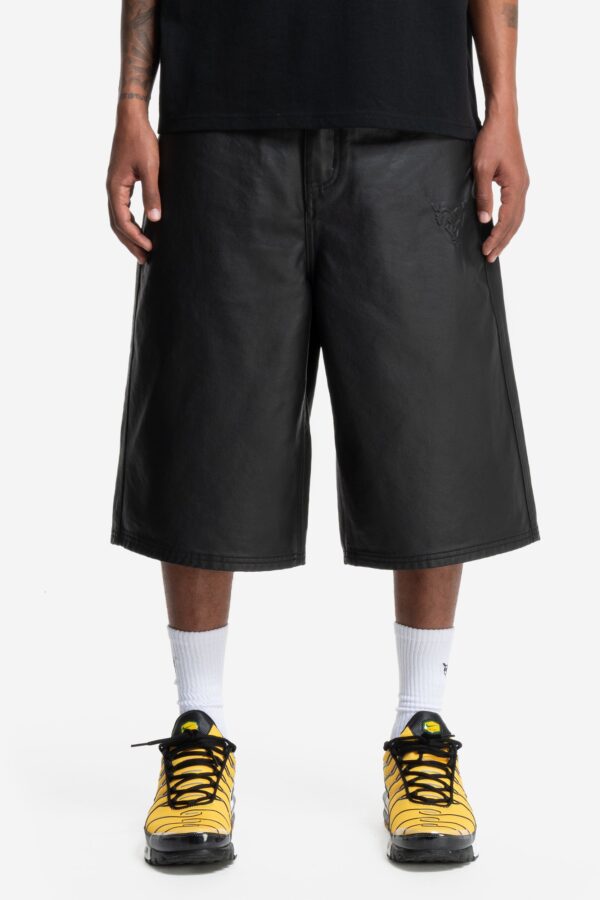 RamatiA Black Coated Jorts – Distinctive Street Style - Image 3