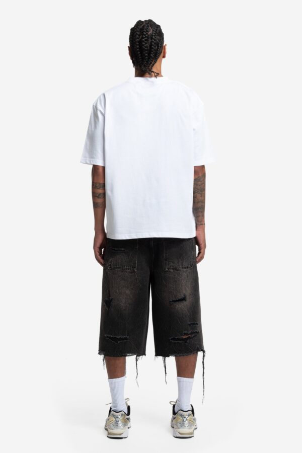 RamatiA Dark Gray Ripped Distinctive Jorts – Edgy Streetwear Style - Image 5