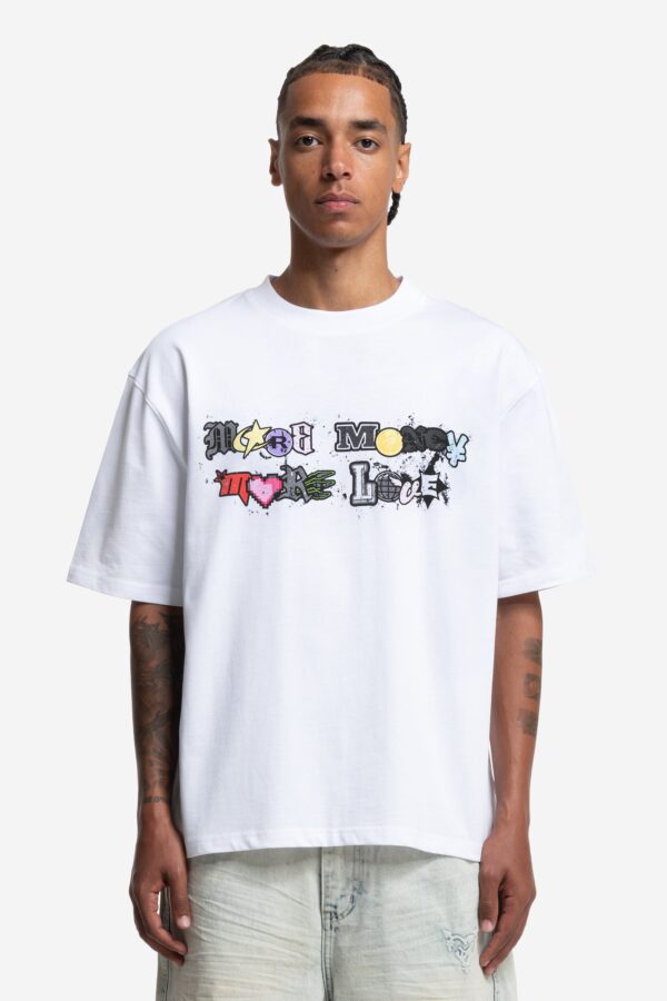 RamatiA White Varsity Tee – Classic Athletic Style - Image 3