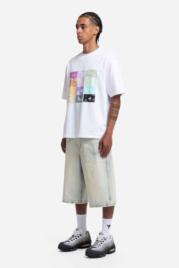 RamatiA Blue Distinctive Jorts – Trendy Denim Streetwear - Image 4