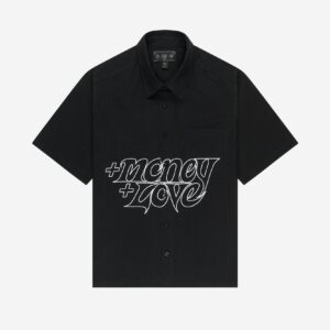 ramatia Plus Summer Shirt – Sleek Black Button-Up for Warm Days