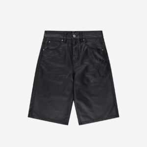 RamatiA Black Coated Jorts – Distinctive Street Style
