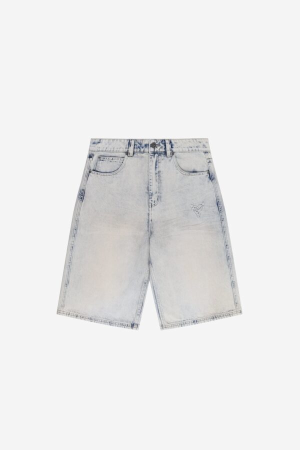 ramatia White Tee & Blue Distressed Shorts Set – Stylish Casual Outfit - Image 3