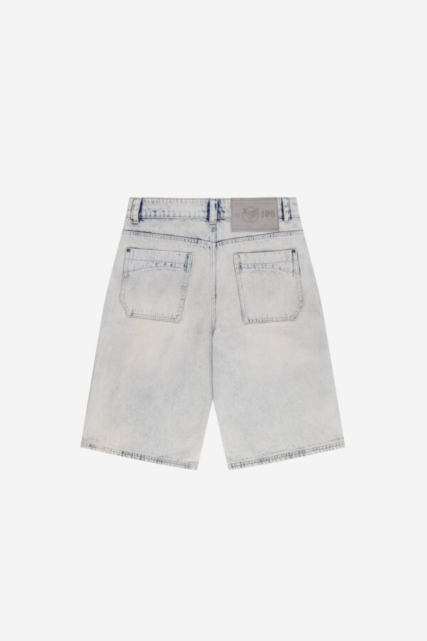 RamatiA Blue Distinctive Jorts – Trendy Denim Streetwear - Image 6