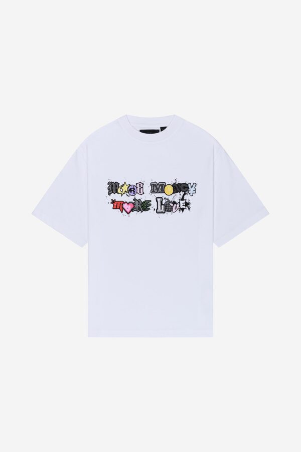 RamatiA White Varsity Tee – Classic Athletic Style