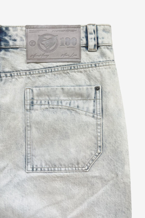 RamatiA Blue Distinctive Jorts – Trendy Denim Streetwear - Image 9