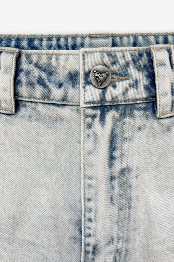 RamatiA Blue Distinctive Jorts – Trendy Denim Streetwear - Image 10